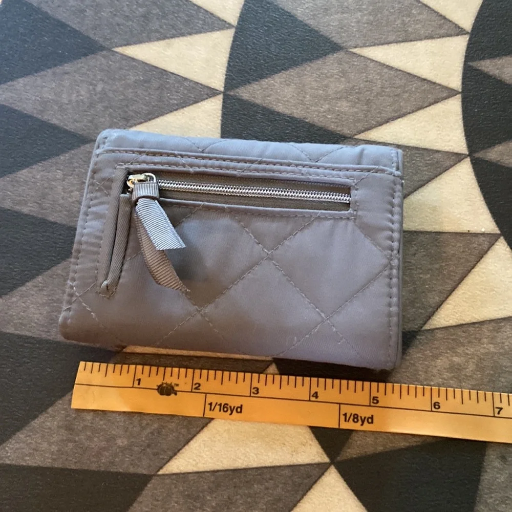 Vera Bradley Gray Snap Wallet